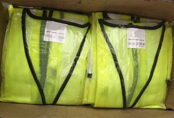 BH262Y 5 - High Visibility Mesh Safety Reflective Vests BH250S