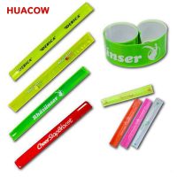 Multi Color High Visibility Safety PVC Slap Bracelet BH722