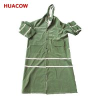 Long Industrial PVC Coating Jacket Rainwear BR336