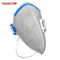 Disposable Foldable Dust Mask Respirator with Valve Active Carbon CR289