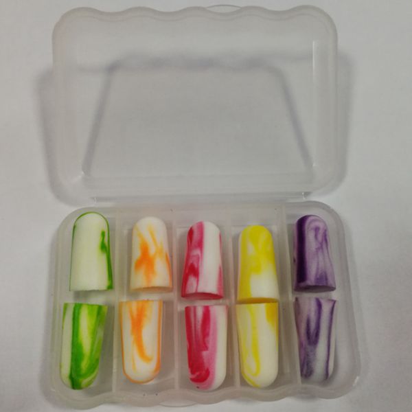 CT232 4 - Multi Mixed color PU Foam Ear Plugs CT232