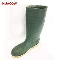 Safety Toe Mining Green PVC Work Boots DB234