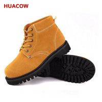 Nubuck Leather Safety Toe Work Shoes DS424