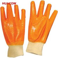 Chemical Resistance Yellow Nitrile Coated Glove HN633