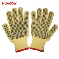 7 G Kevlar/Aramid Liner PVC Dots Cut Resistant Glove HC322