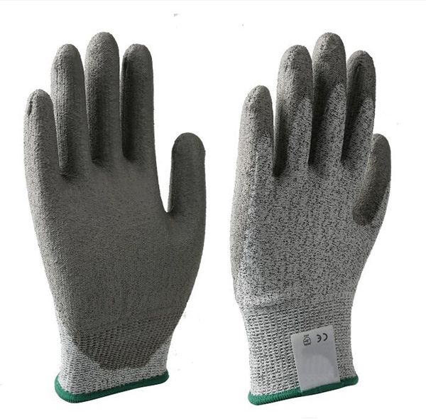 HC332 5 - 13 G HPPE/Dyneema Liner PU Coated Cut Resistant Glove HC332